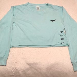 Victoria’s Secret PINK Cropped Long Sleeve Tee